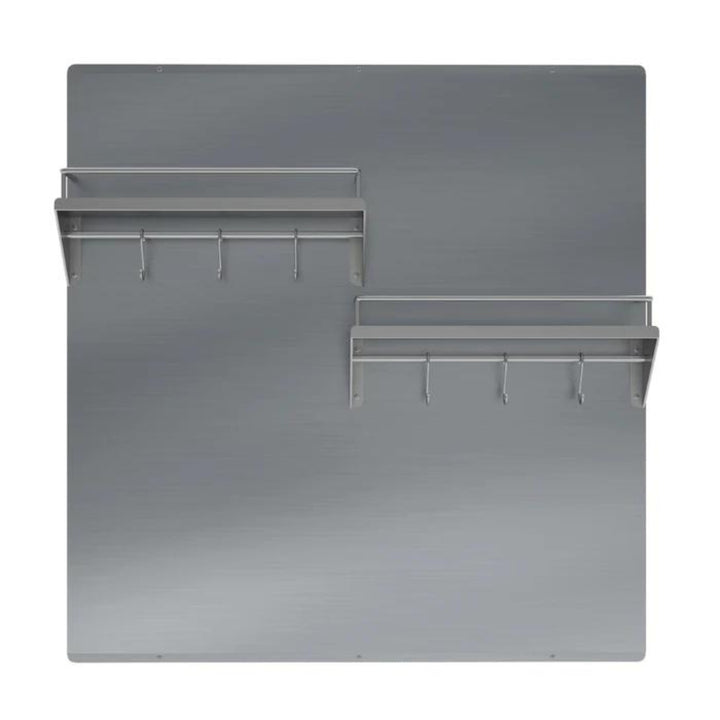 Ancona - 30" Stainless Steel Backsplash with Two Shelves and Bars - PBS-1238