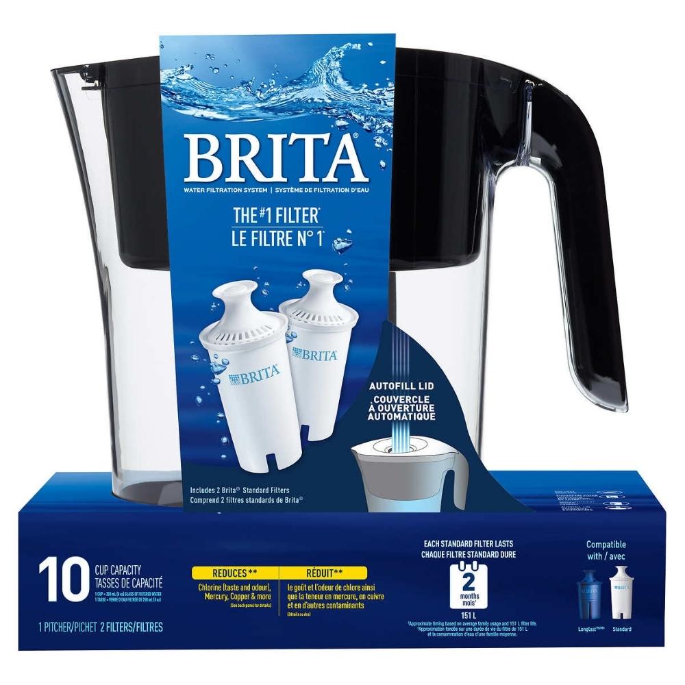 BRITA Pichet d'eau avec filtre 5 tasses, blanc/clair 642629