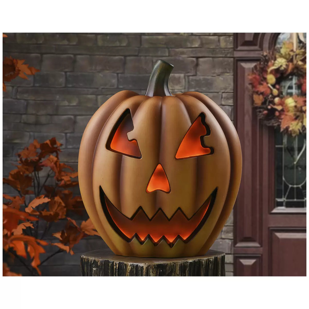 Halloween Pumpkin with Flickering Flame Effect and Sound