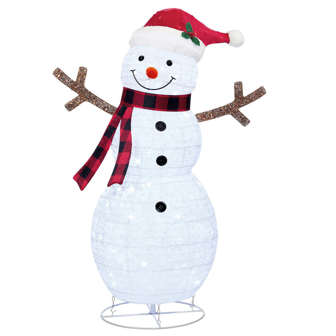 Twinkling LED Snowman Family - 3-Pack