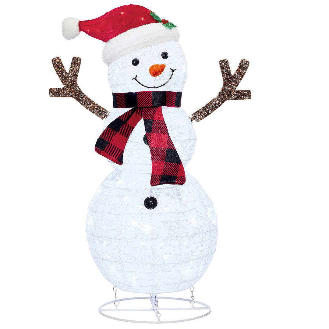 Twinkling LED Snowman Family - 3-Pack