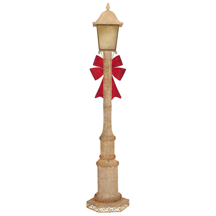 7' (2.1m) Twinkling Christmas Lamp Post 