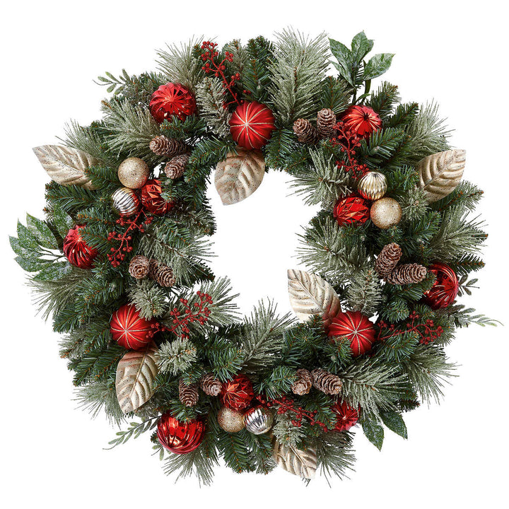 30" wreath light with 50 LED lights, battery powered