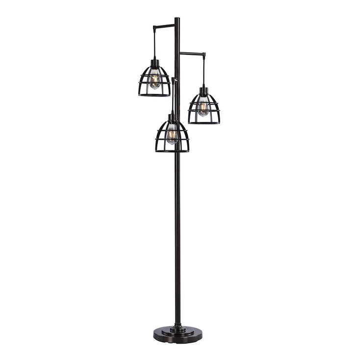 Lauroux - Lampadaire moderne à 3 ampoules