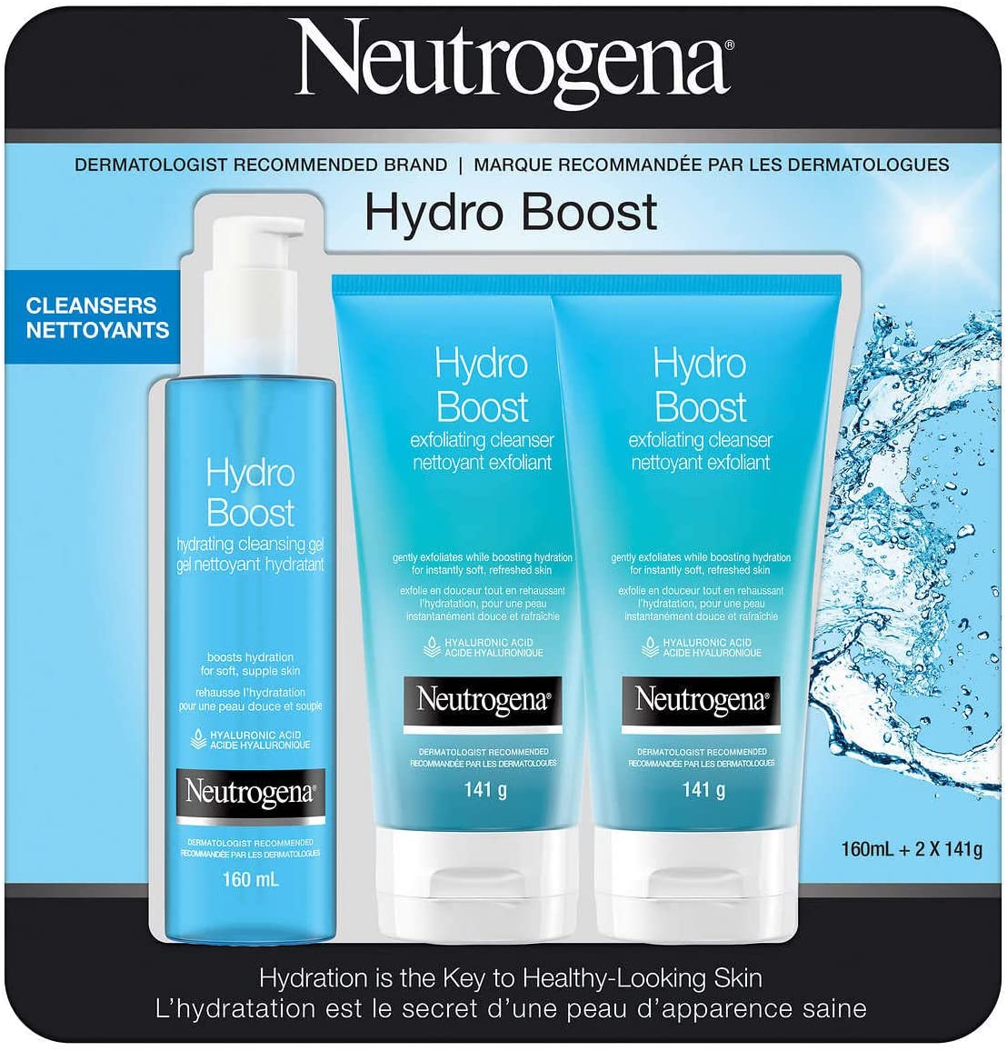 Neutrogena - Set of 3 Exfoliating Facial Cleansers, Hydro Boost – CHAP  Aubaines