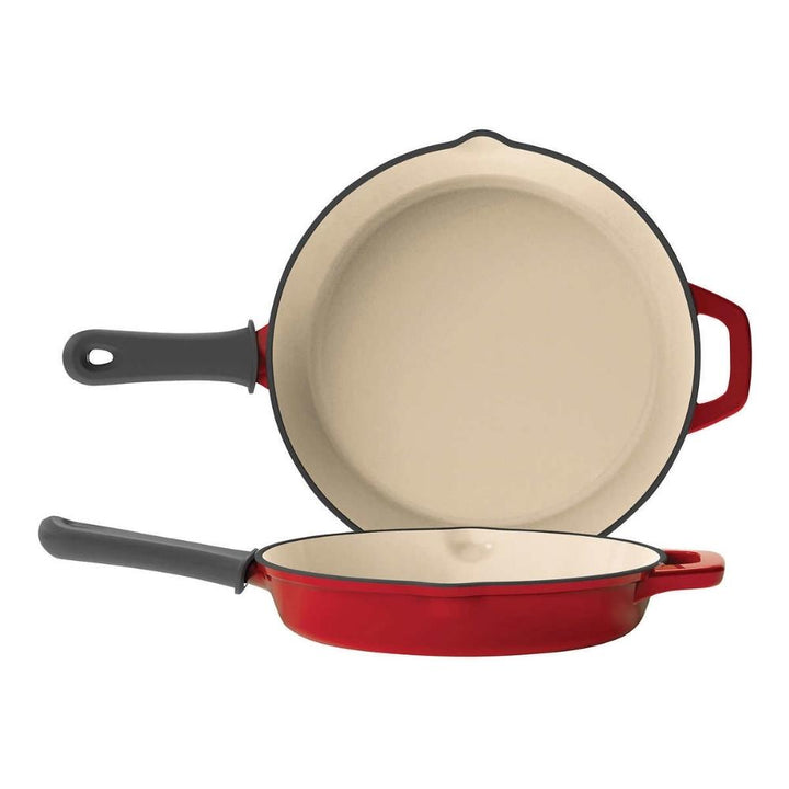 Tramontina - Set of two enameled cast iron pans