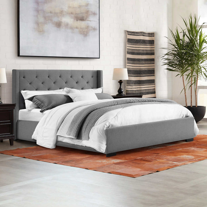 Canterbury Modern Upholstered Storage Lift Bed