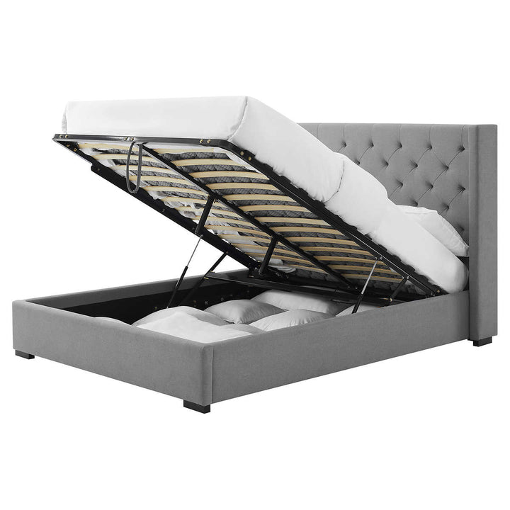 Canterbury Modern Upholstered Storage Lift Bed