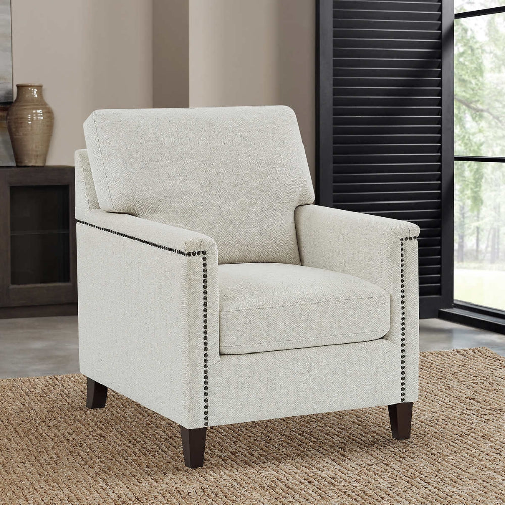 True - Modern Fabric Accent Armchair