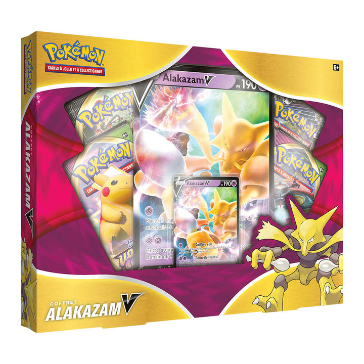 Coffret Pokémon Alakazam-V et 6 cartes promotionnelles - Français