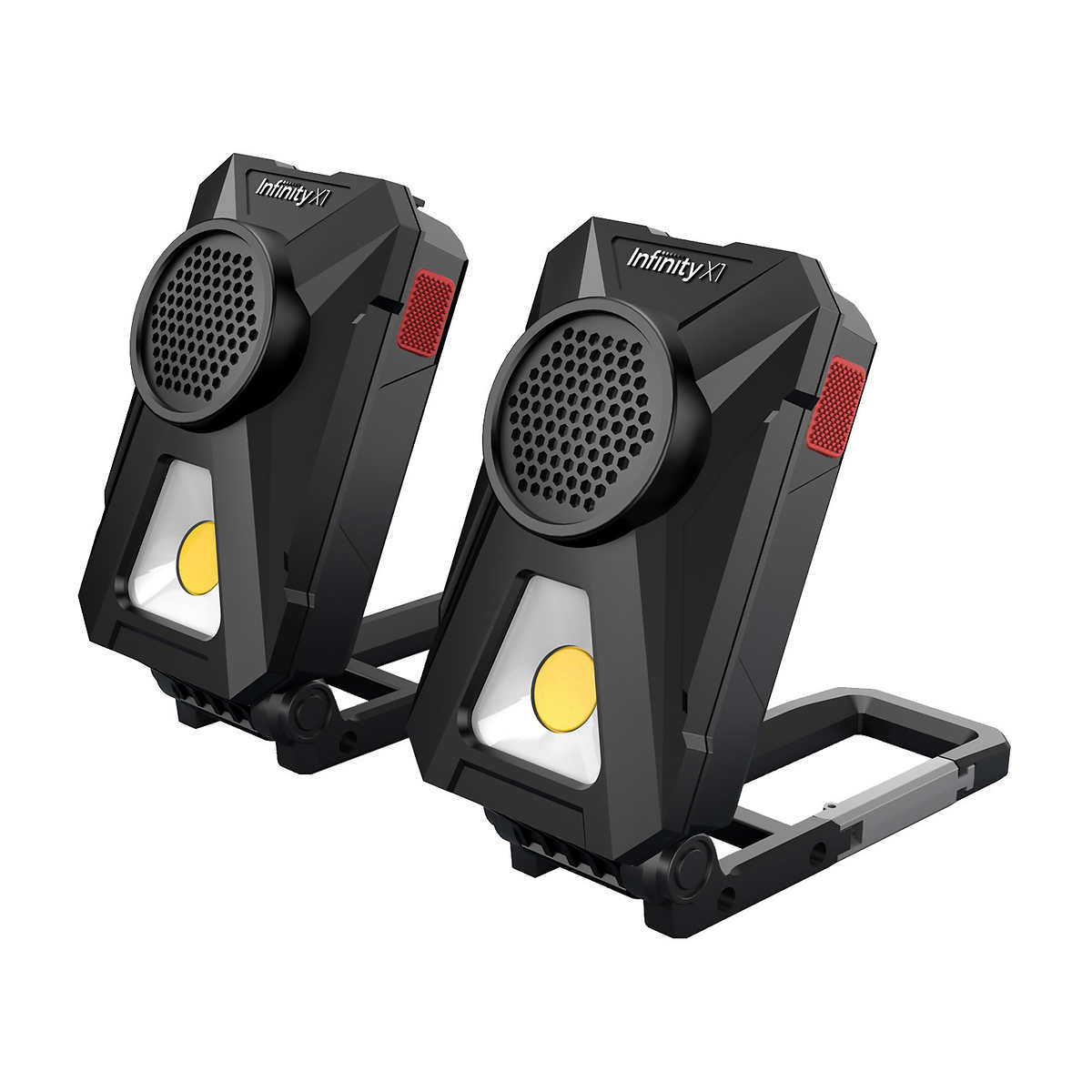 Infinity X1 Work Lights with Bluetooth Speakers 2 Pack CHAP