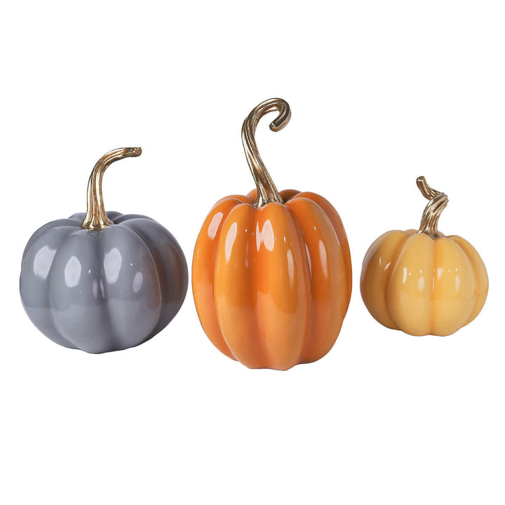 Set of 3 pumpkins