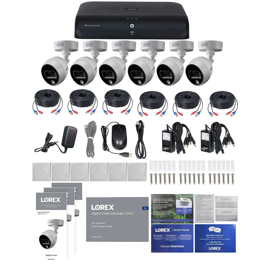 Lorex - 4K Active Deterrence DVR Security System