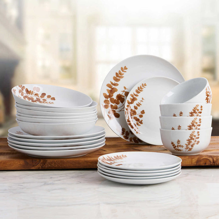 Trudeau - Porcelain dinnerware set, 24-piece 