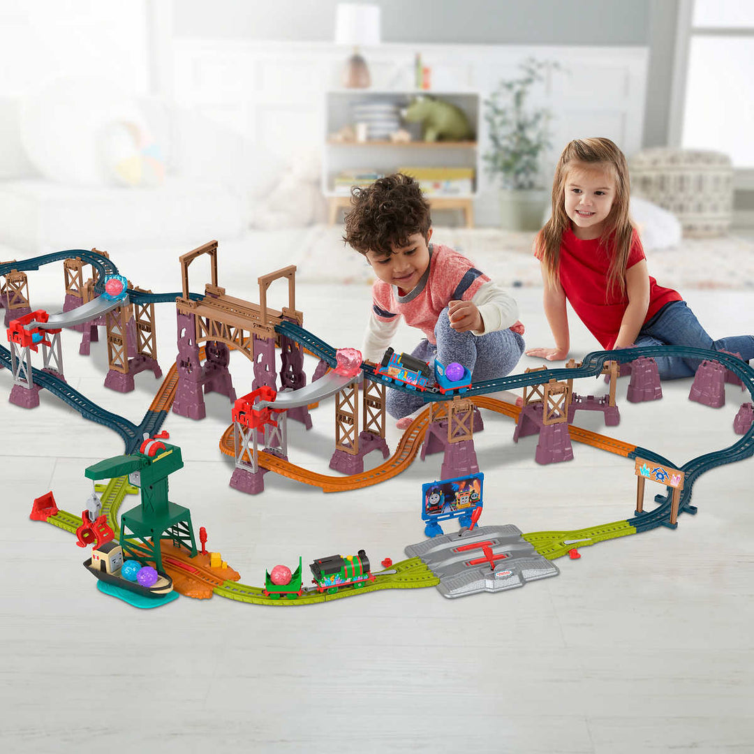 Fisher-Price® – Thomas et ses amis – Méga coffret grottes à cristaux et trains