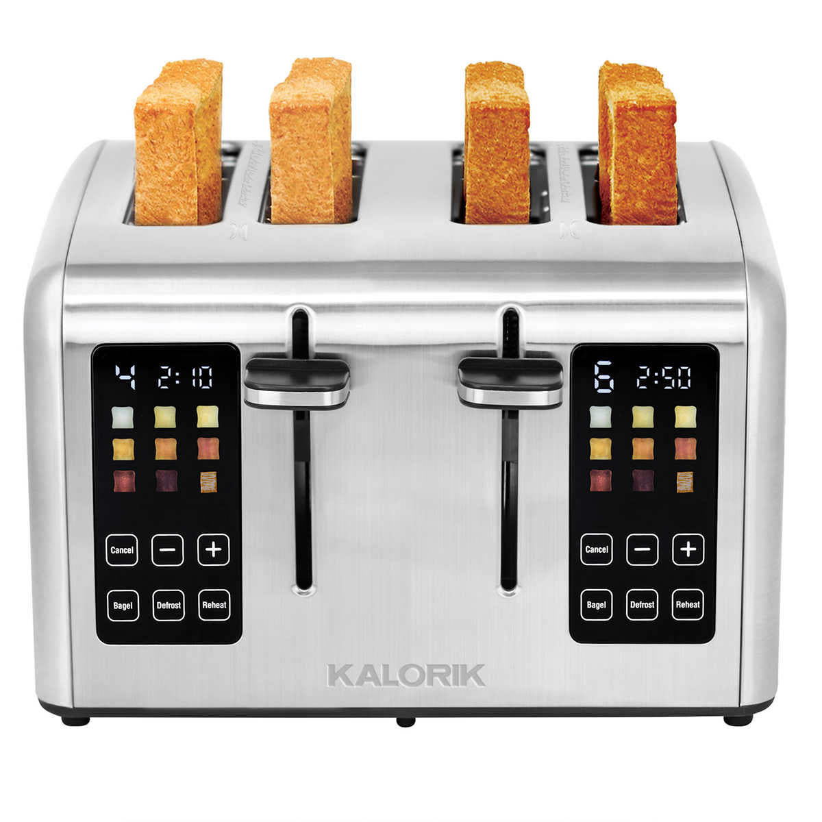 Kalorik - Grille-pain rapide à 2 tranches avec écran tactile – CHAP Aubaines