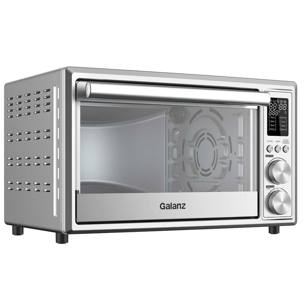 Galanz Air Fry Toaster Oven Digital Stainless Steel 6 Slice 0.9 cu. ft.  1800W