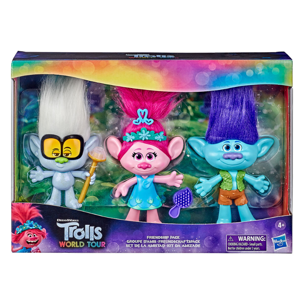 Trolls World Tour Friendship Pack 3-Piece 6” Doll Set – CHAP Aubaines