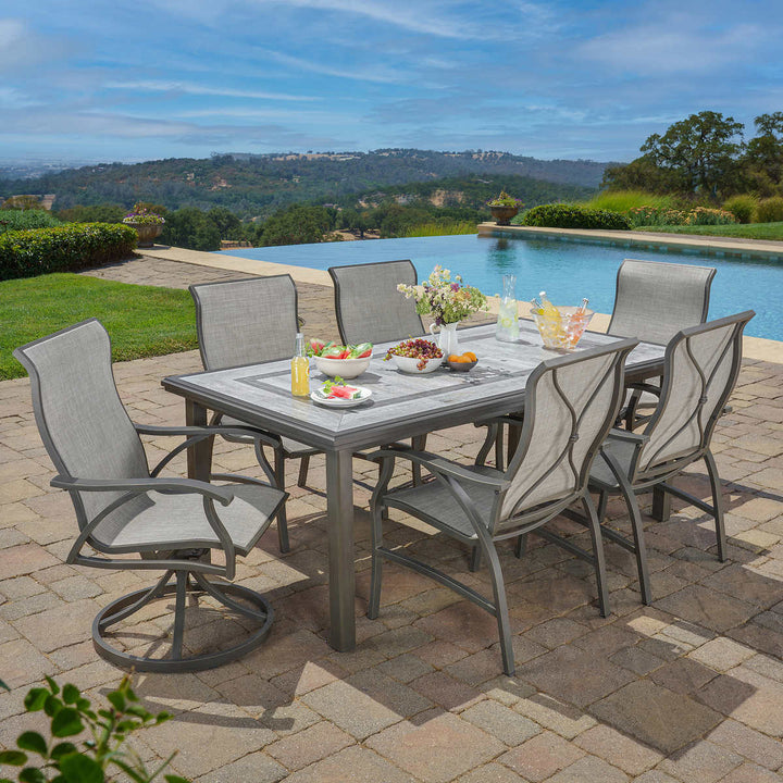 SunVilla - 7 Piece Cast Iron Dining Set - Hayden