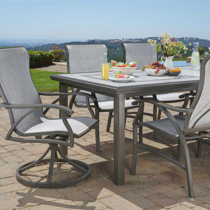 SunVilla - 7 Piece Cast Iron Dining Set - Hayden