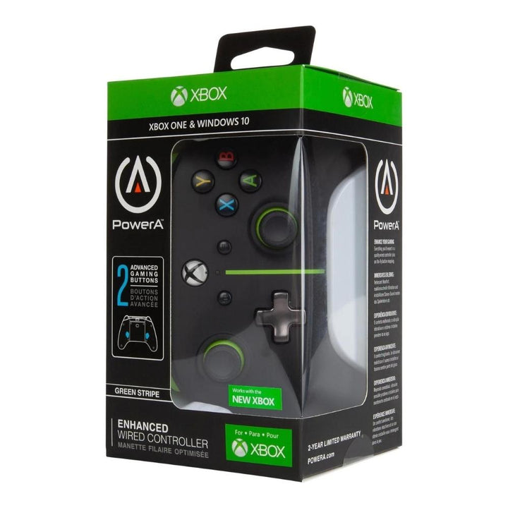 Xbox - POWERA XB1 wired controller - green band